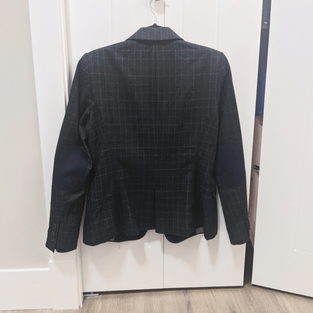 Zara Basic Check Blazer Large - Picture 2 of 4